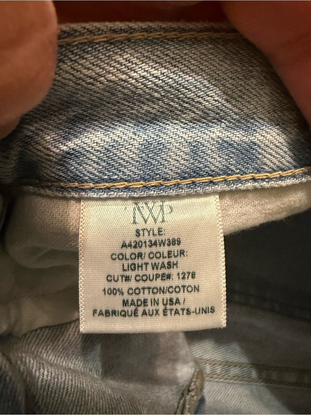 Light Blue Wide-Leg Heavy Denim Jeans - Unbranded - Picture 6 of 9